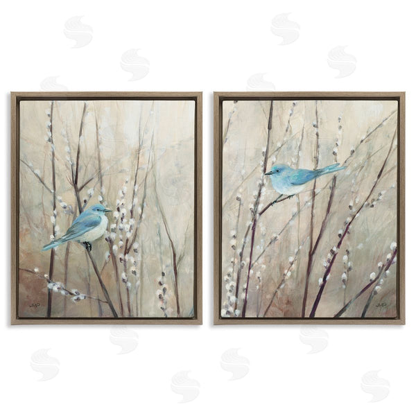 Stupell Industries Julia Purinton | Peaceful Perched Blue Birds