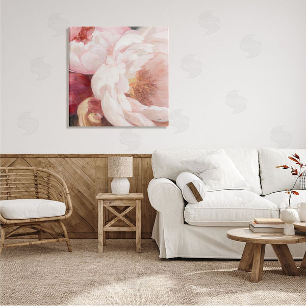 Stupell Industries Julia Purinton | Pink Peonies Cluster Soft Edge Flower Petal Painting Wall Art