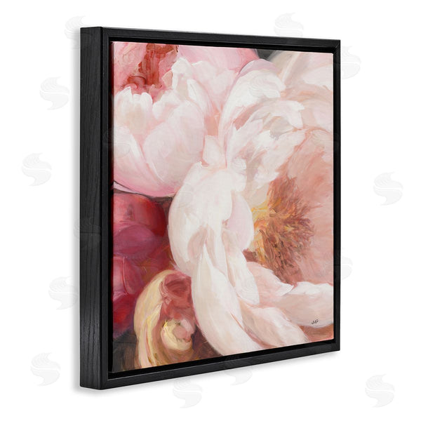 Stupell Industries Julia Purinton | Pink Peonies Cluster Soft Edge Flower Petal Painting Wall Art