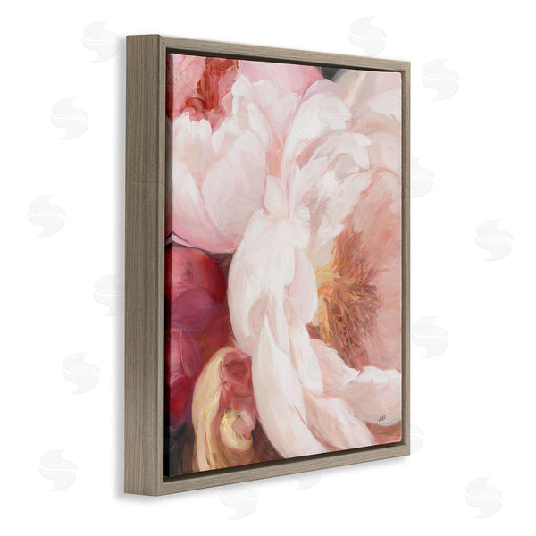Stupell Industries Julia Purinton | Pink Peonies Cluster Soft Edge Flower Petal Painting Wall Art