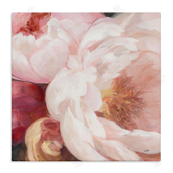 stupell industries Julia Purinton | Pink Peonies Cluster Soft Edge Flower Petal Painting Wall Art