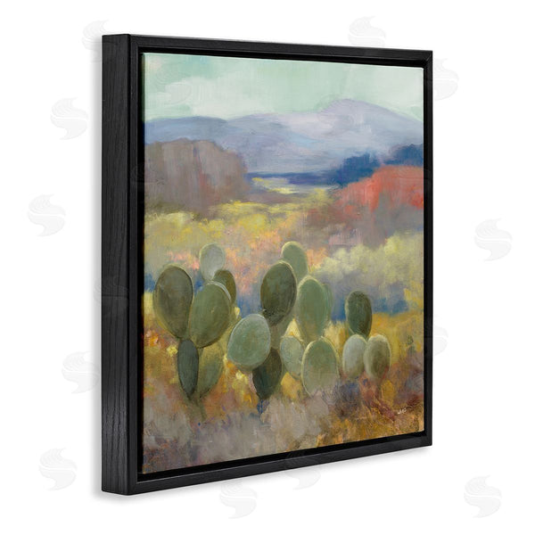 Stupell Industries Julia Purinton | Prickly Pear Cactus Plant Soft Desert Canyon Landscape Wall Art