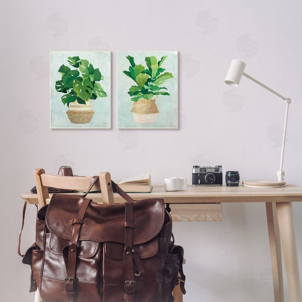 Stupell Industries Julia Purinton | Serene Monstera Indoor Plant Minimal Wall Art