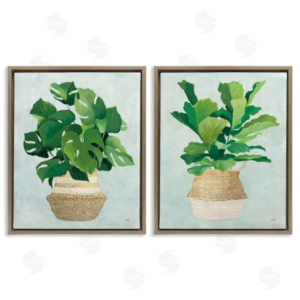 Stupell Industries Julia Purinton | Serene Monstera Indoor Plant Minimal Wall Art