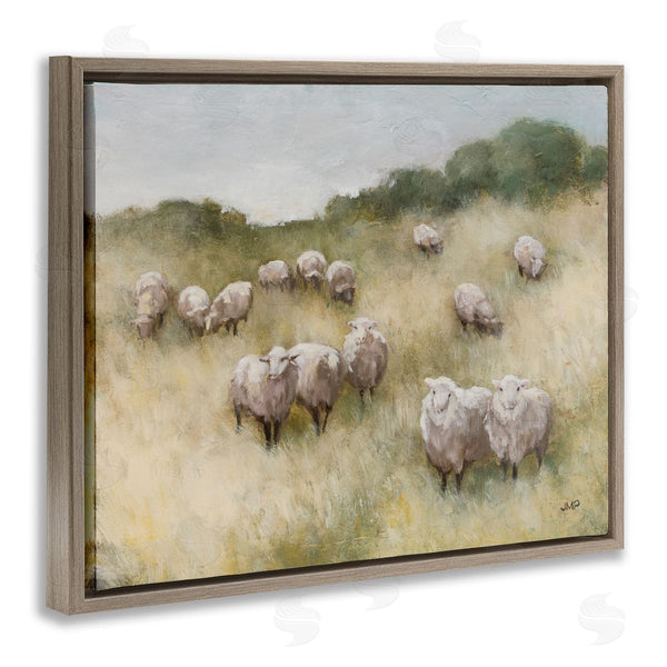Stupell Industries Julia Purinton | Sheep Herd In Rural Grassland
