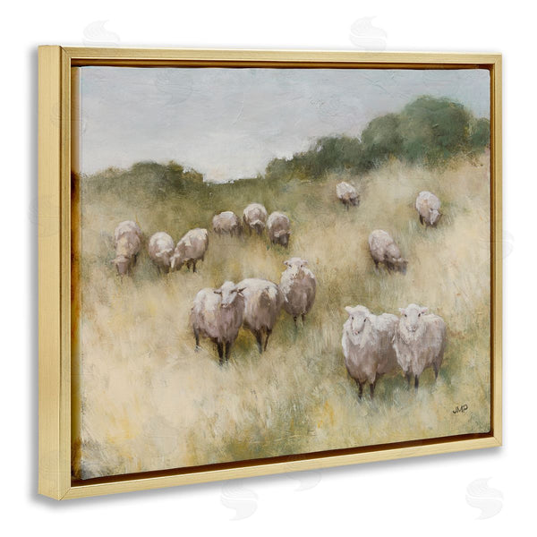 Stupell Industries Julia Purinton | Sheep Herd In Rural Grassland