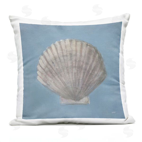 Stupell Industries Julia Purinton | Soft Sea Clam Shell Printed Throw Pillow