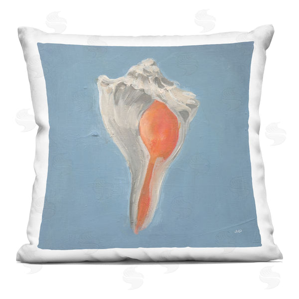 stupell industries Julia Purinton | Soft Sea Conch Shell Printed Throw Pillow