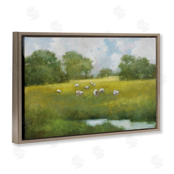Stupell Industries Julia Purinton | Sun Grazing Sheep Wall Art