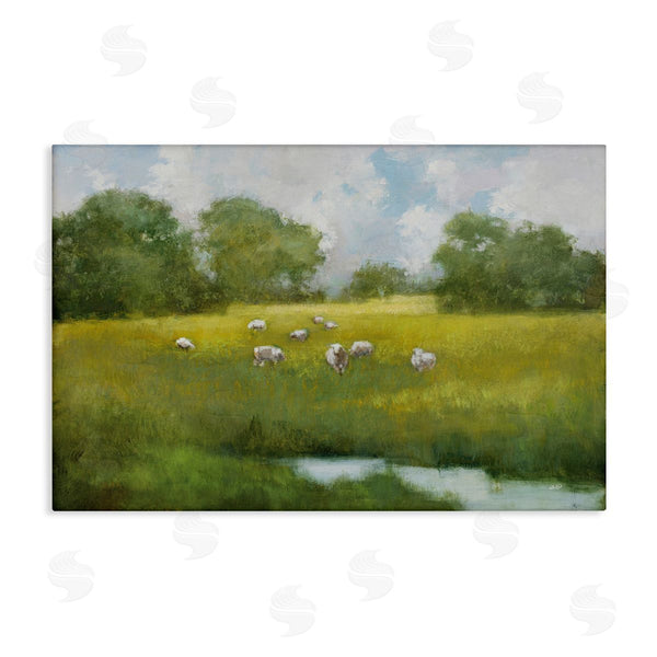 stupell industries Julia Purinton | Sun Grazing Sheep Wall Art