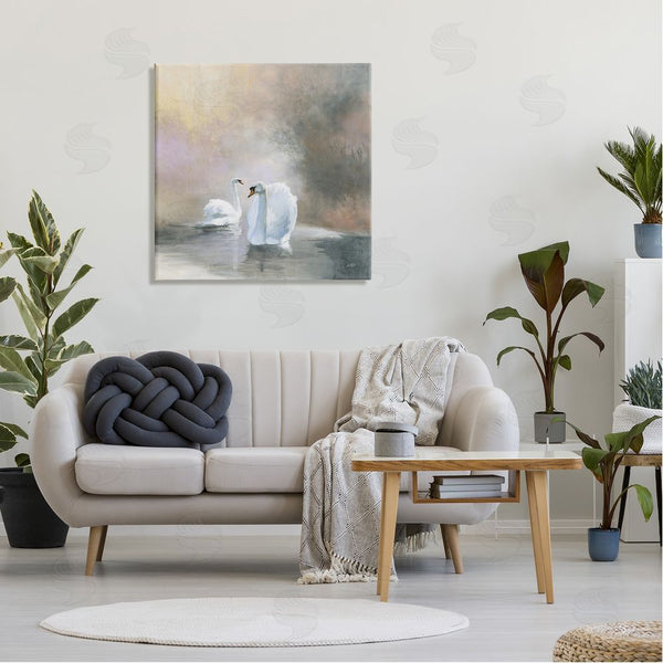 Stupell Industries Julia Purinton | Swans On Lake Landscape Wall Art