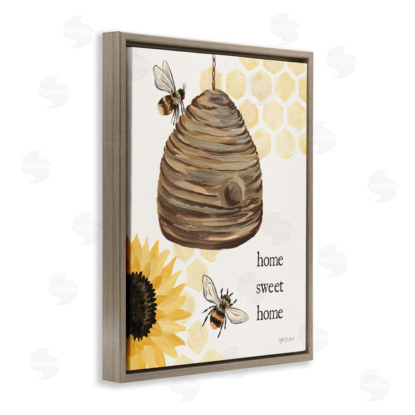 Stupell Industries Julia Purinton | Sweet Home On Honeycomb Wall Art