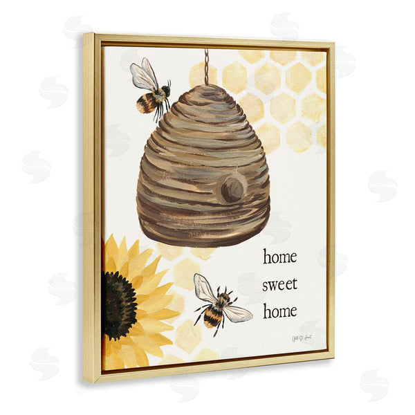 Stupell Industries Julia Purinton | Sweet Home On Honeycomb Wall Art