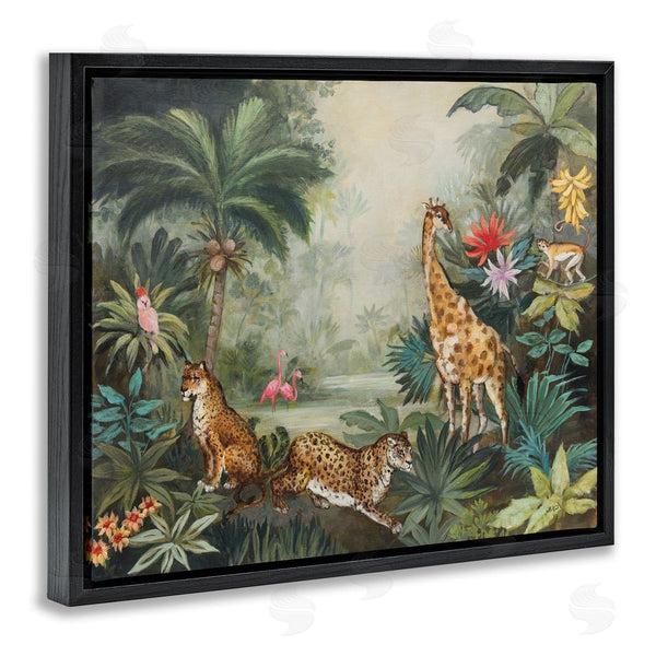 Stupell Industries Julia Purinton | Tropical Animals In Jungle Wall Art