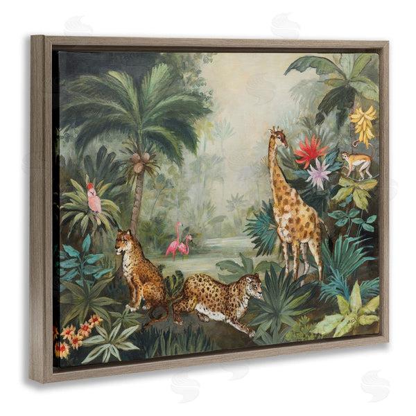 Stupell Industries Julia Purinton | Tropical Animals In Jungle Wall Art