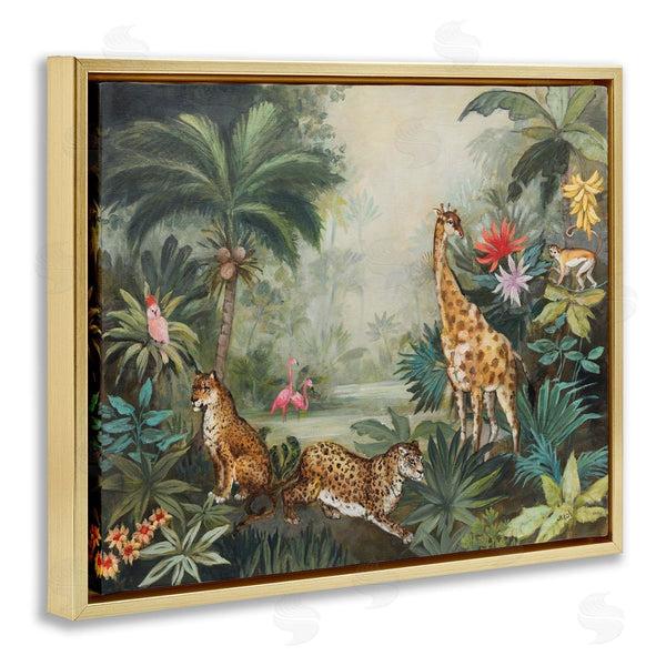 Stupell Industries Julia Purinton | Tropical Animals In Jungle Wall Art