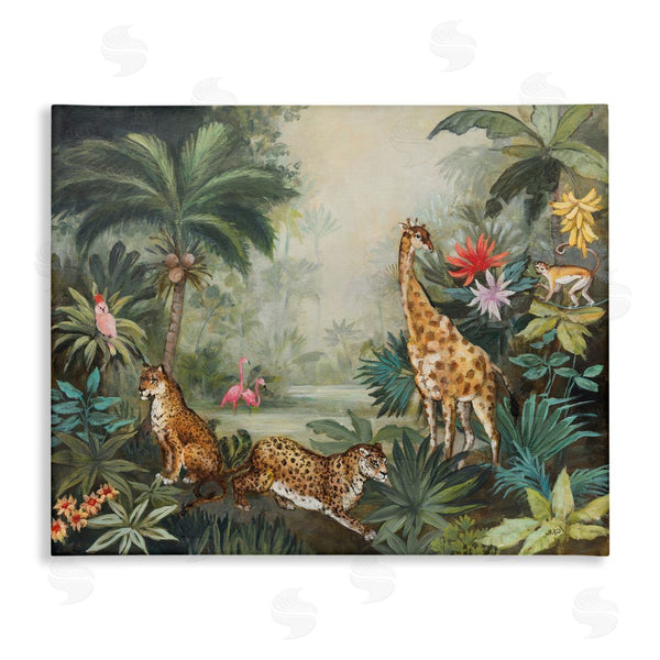 stupell industries Julia Purinton | Tropical Animals in Jungle Wall Art
