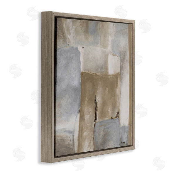 Stupell Industries Julianne Marcoux | Earthy Industrial Abstract Geometric Shapes Brown Tones Wall Art