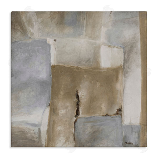 stupell industries Julianne Marcoux | Earthy Industrial Abstract Geometric Shapes Brown Tones Wall Art
