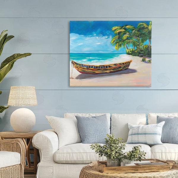 Stupell Industries Julie DeRice | Boat On Lost Island Wall Art