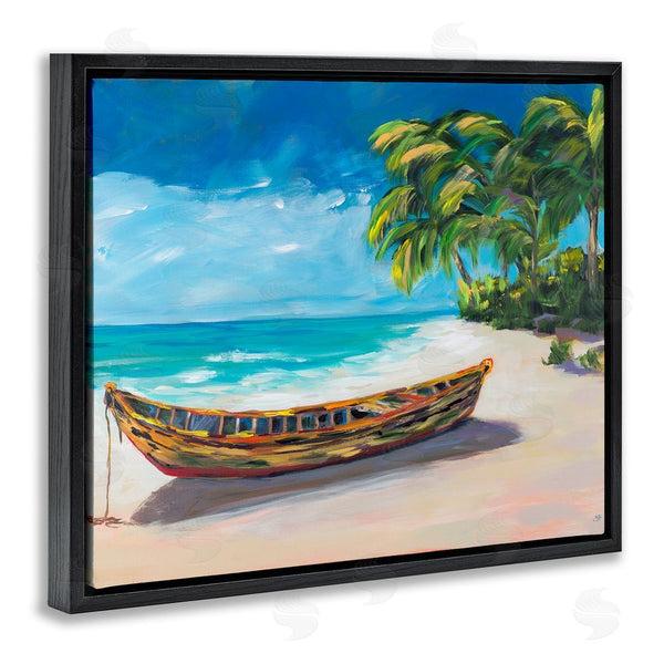 Stupell Industries Julie DeRice | Boat On Lost Island Wall Art
