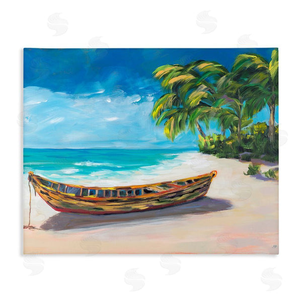 stupell industries Julie DeRice | Boat on Lost Island Wall Art