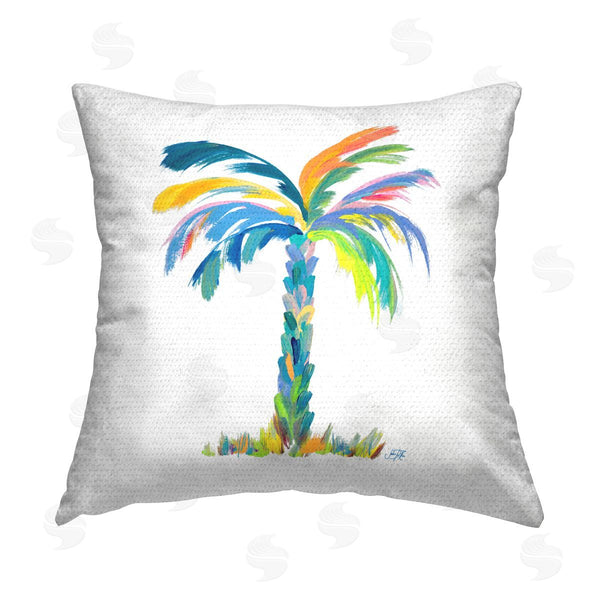 Stupell Industries Julie DeRice | Bold Brushed Palm Printed Throw Pillow