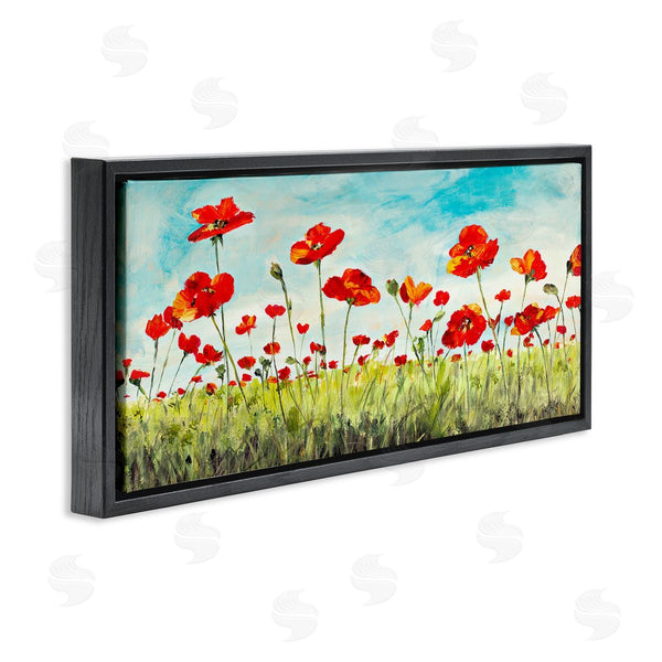 Stupell Industries Julie DeRice | Bright Red Poppies Meadow Wall Art