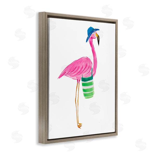 Stupell Industries Julie DeRice | Flamingo With Beach Bag