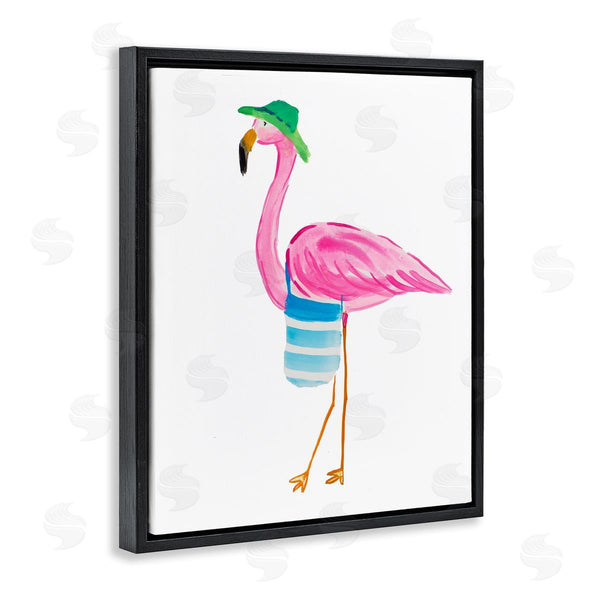 Stupell Industries Julie DeRice | Flamingo With Beach Tote