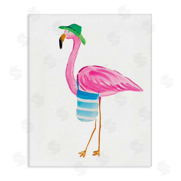 stupell industries Julie DeRice | Flamingo with Beach Tote
