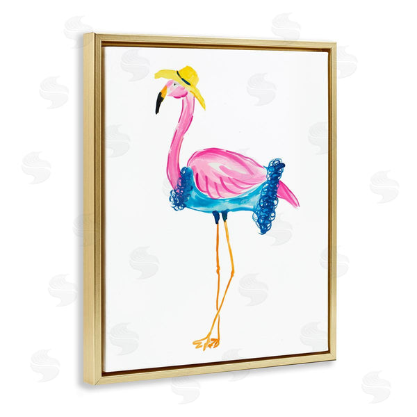 Stupell Industries Julie DeRice | Glamorous Beach Flamingo