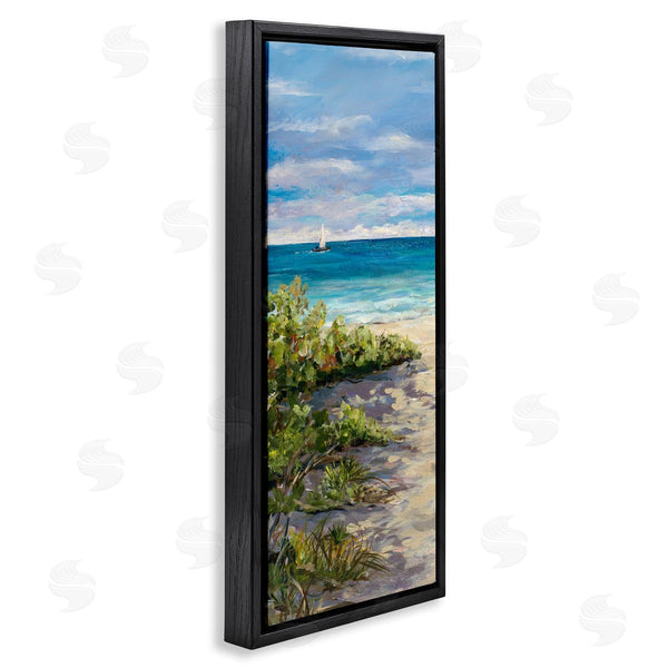 Stupell Industries Julie DeRice | Grassy Beach Shore Wall Art