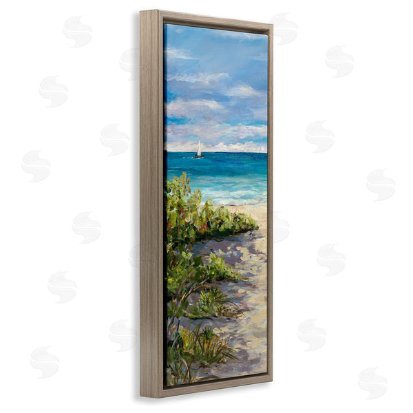 Stupell Industries Julie DeRice | Grassy Beach Shore Wall Art