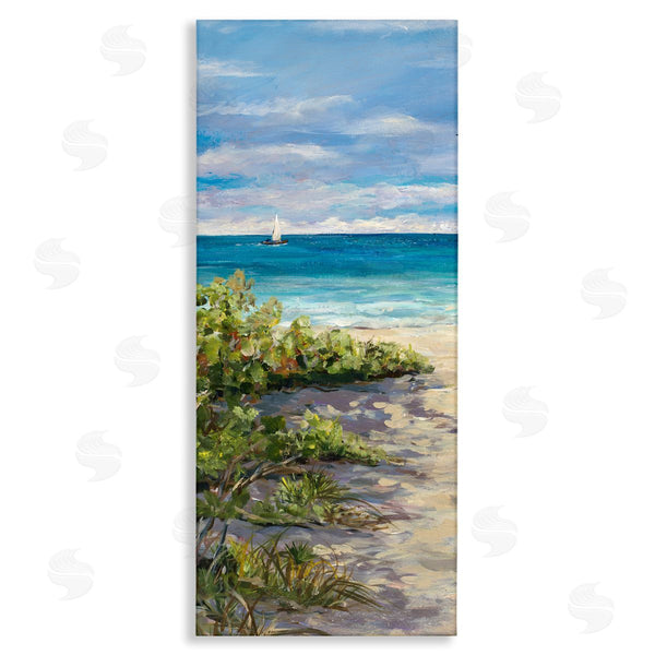 stupell industries Julie DeRice | Grassy Beach Shore Wall Art