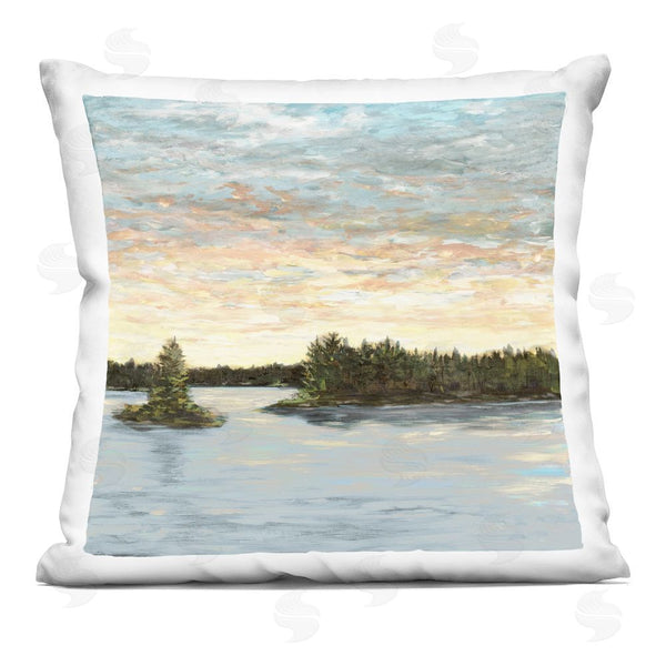 stupell industries Julie DeRice | Lake Shore at Sundown Throw Pillow