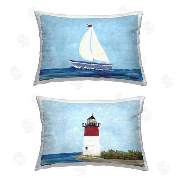 Stupell Industries Julie DeRice | Nautical Sail The Sea Lighthouse
