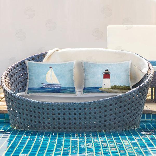 Stupell Industries Julie DeRice | Nautical Sail The Sea Lighthouse