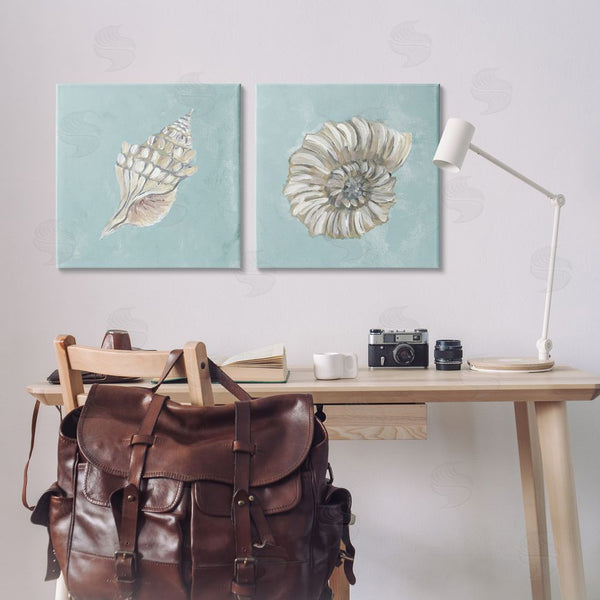 Stupell Industries Julie DeRice | Nautilus And Conch Seashells Wall Art