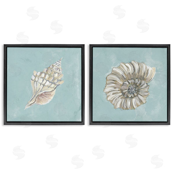 Stupell Industries Julie DeRice | Nautilus And Conch Seashells Wall Art