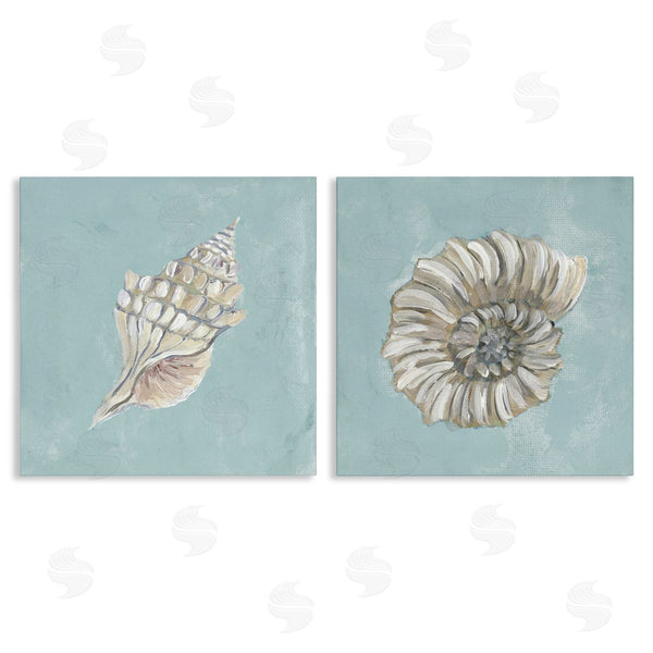 stupell industries Julie DeRice | Nautilus and Conch Seashells Wall Art
