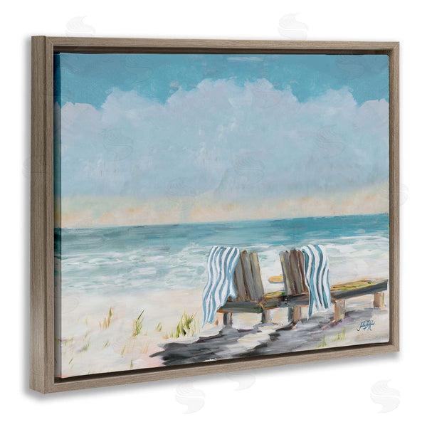Stupell Industries Julie DeRice | Peaceful Beach Chairs