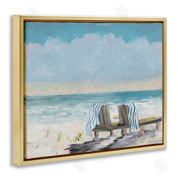 Stupell Industries Julie DeRice | Peaceful Beach Chairs