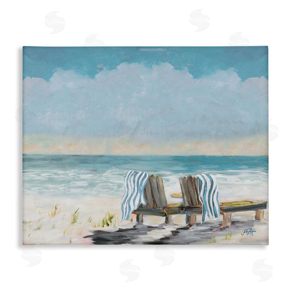 stupell industries Julie DeRice | Peaceful Beach Chairs