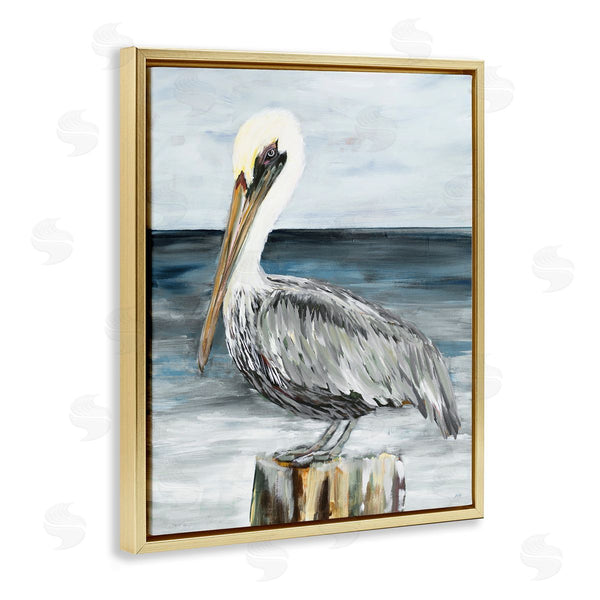 Stupell Industries Julie DeRice | Peaceful Beach Pelican