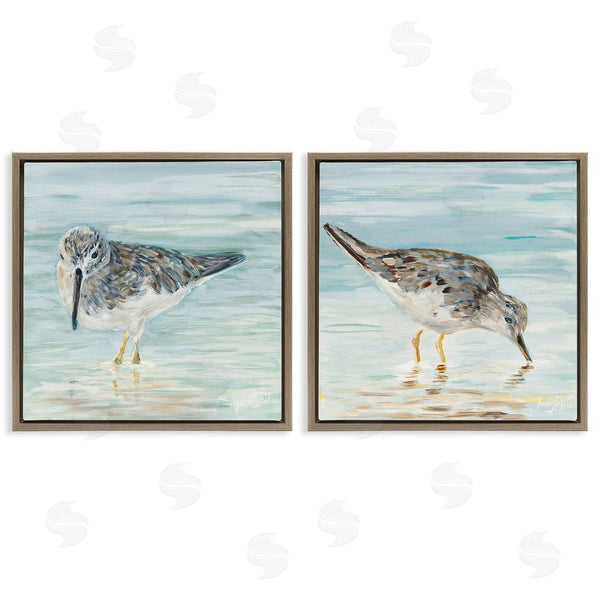 Stupell Industries Julie DeRice | Piping Plover Shoreline Birds Wall Art