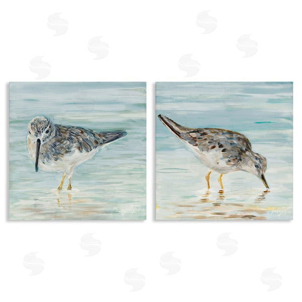 stupell industries Julie DeRice | Piping Plover Shoreline Birds Wall Art