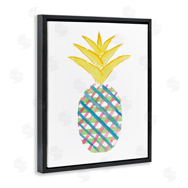 Stupell Industries Julie DeRice | Plaid Patterned Pineapple