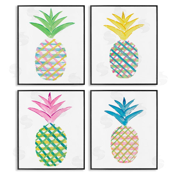 Stupell Industries Julie DeRice | Plaid Patterned Pineapples Wall Art