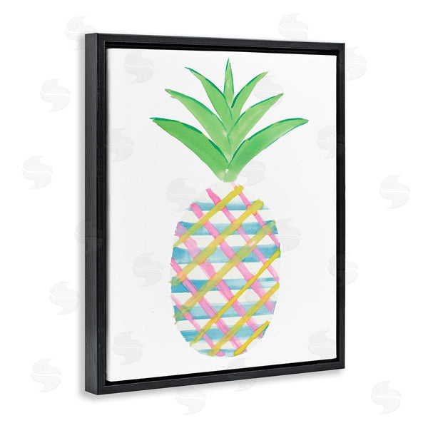 Stupell Industries Julie DeRice | Plaid Pineapple Fruit